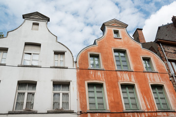 Fototapeta na wymiar Colorful historic houses in Brussels downtown