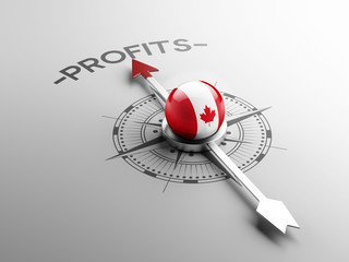 Fototapeta premium Canada Profit Concept.