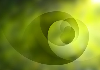 Green abstract blurred background