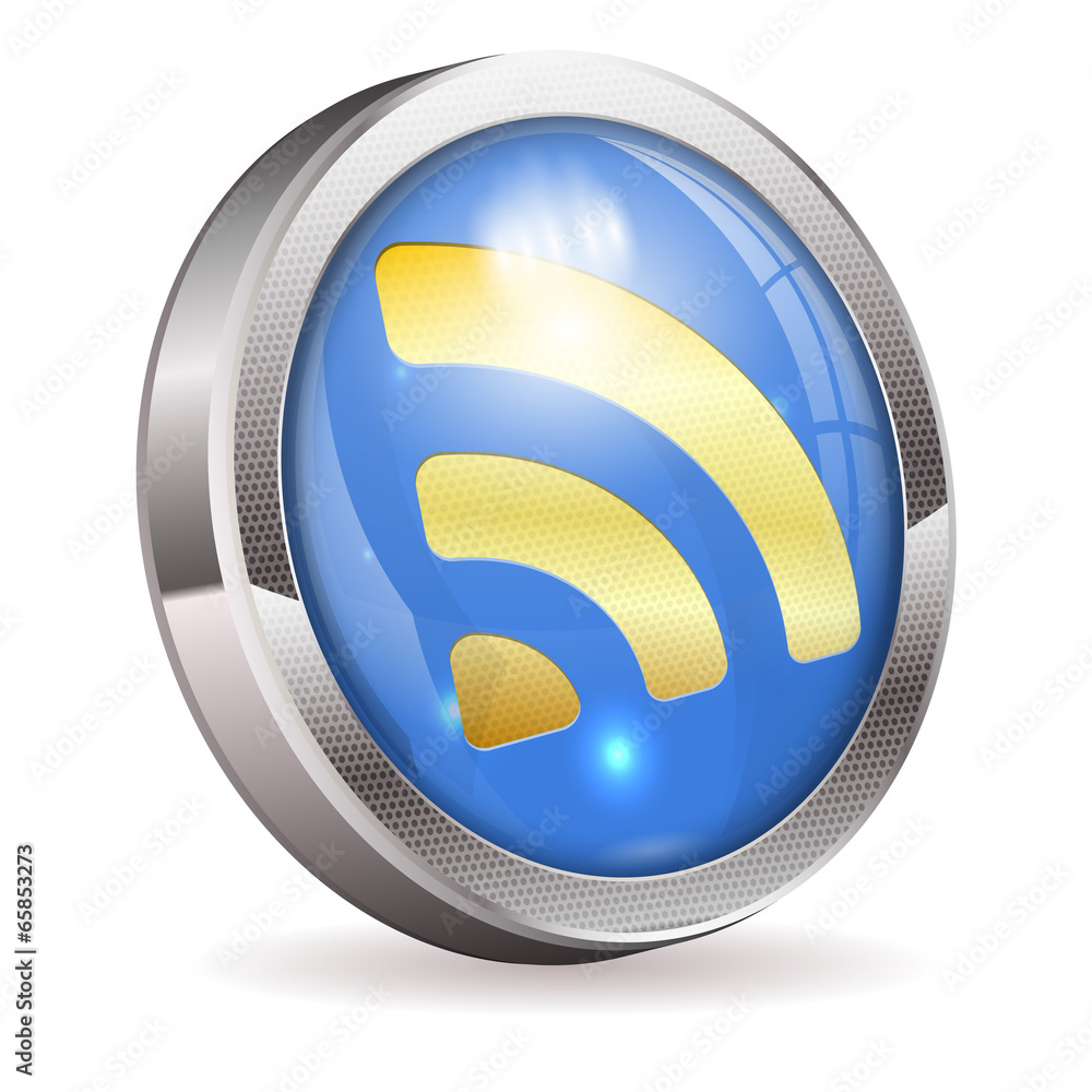 Sticker RSS Feed News Button