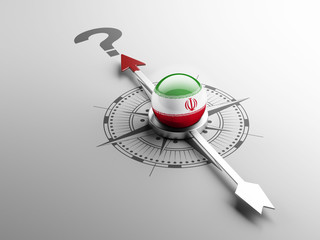 Fototapeta premium Iran Question Mark Concept