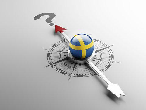 Sweden Question Mark Concept