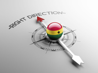 Fototapeta premium Ghana Right Direction Concept