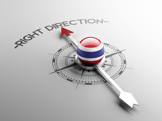 Thailand Right Direction Concept