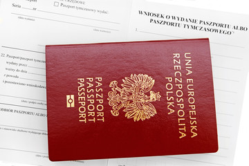 Wniosek o wydanie paszportu - obrazy, fototapety, plakaty