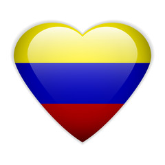 Colombia flag button.