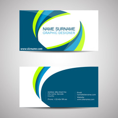 Fototapeta premium Business card template or visiting card