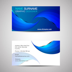 Fototapeta premium Business card template or visiting card