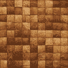 Wooden blocks stacked for seamless vector background