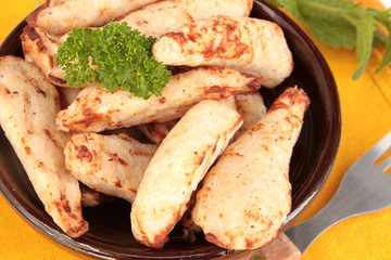 aiguillettes de poulet