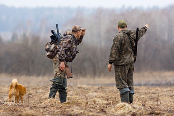 two hunters