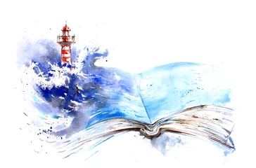 Acrylic prints Paintings lighthouse