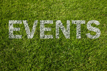events text auf rasen