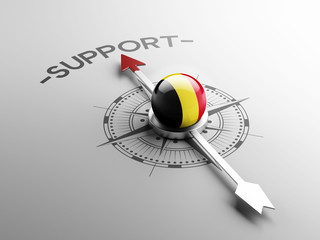 Fototapeta premium Belgium Support Concept