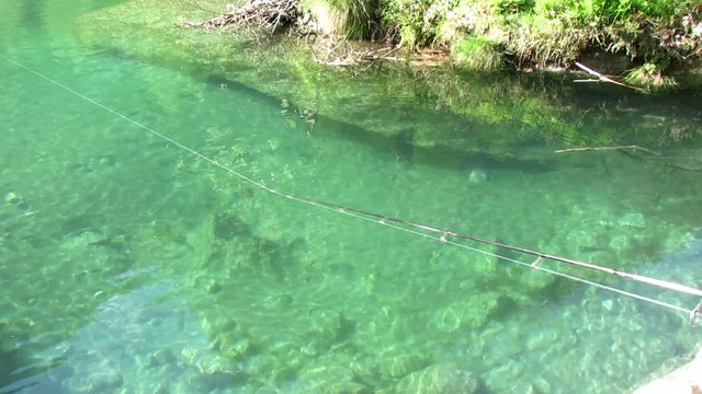 pescare sul fiume