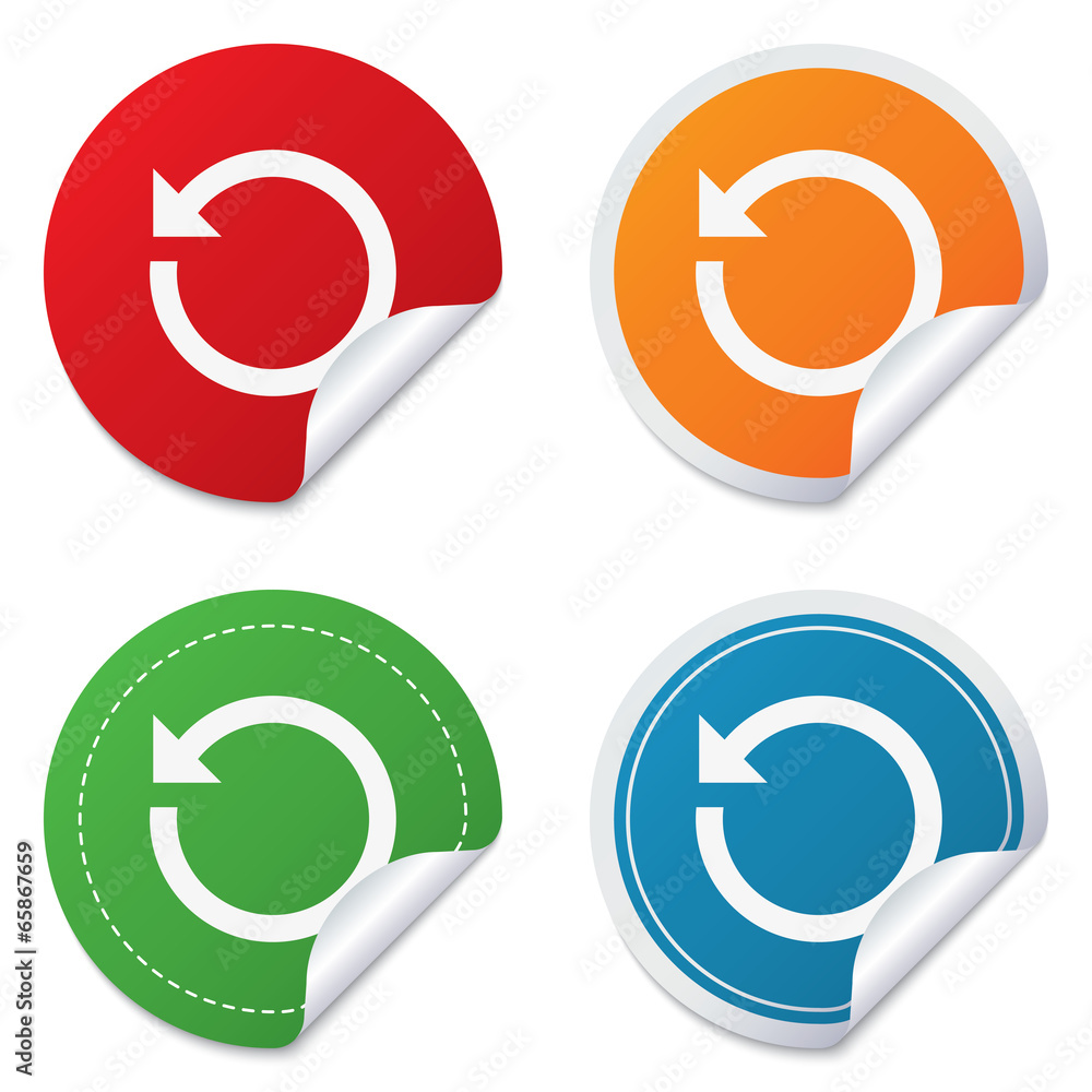 Poster repeat icon. refresh symbol. loop sign.