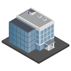 Fototapeta premium Office building isometric