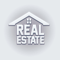 Real Estate House Card Sign.