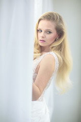 Gorgeous bride on her wedding day