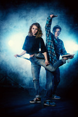 Fototapeta premium freestyle dancers