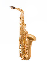 Naklejka premium Alto saxophone in soft light