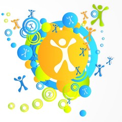 funny art happy character icon