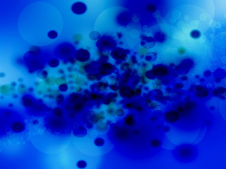abstract background blue bokeh circles