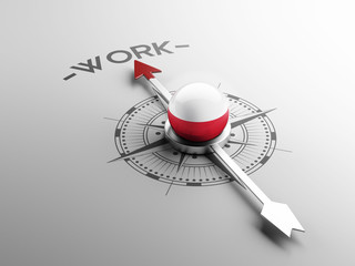 Fototapeta premium Poland Work Concept