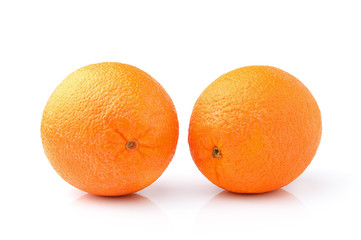 Orange fruit isolated on white background