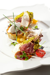 Lamb Chops and Vegetables