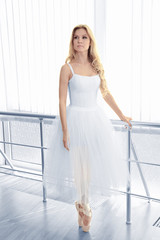 Beautiful balerina practicing in ballet class © Africa Studio