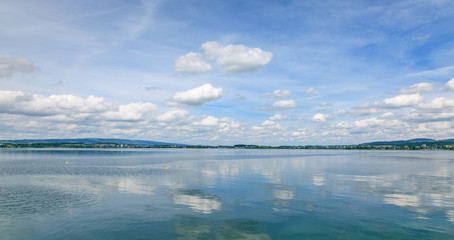 Lake Zug on a cloudy day