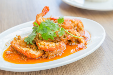 Fried shrimp garlic