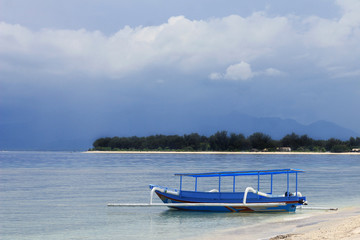 View of Gili Meno from Gili Trawangan, Indonesia