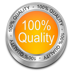 100% Quality Button