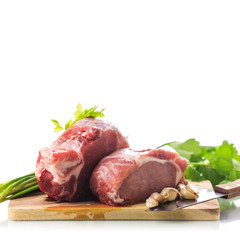 Raw pork meat