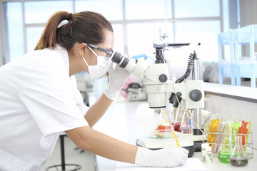 scientist working at the laboratory