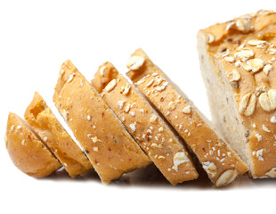 Bread from rye and wheat flour of a rough grinding