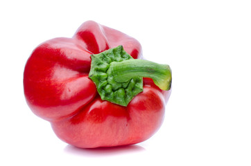 bell pepper or capsicum isolated on white