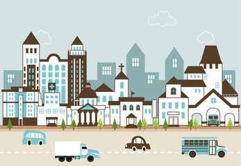City illustration A