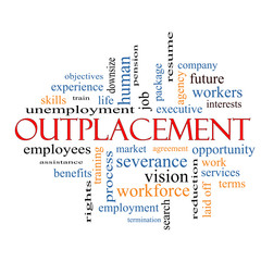 Outplacement Word Cloud Concept