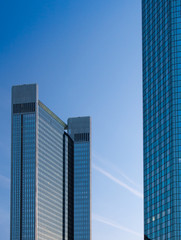 Fototapeta premium Skyscrapers in the financial district of Frankfurt, Germany