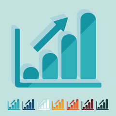 Flat design: chart