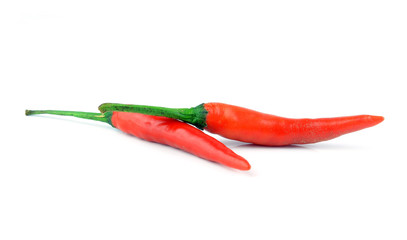 Chilli peppers isolated on a white background
