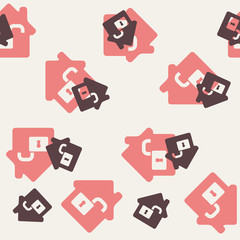 seamless background, home, house, building