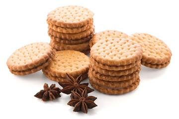 Sandwich biscuits with vanilla filling