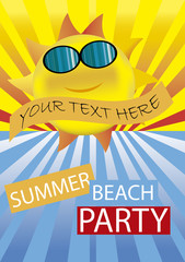 sun    vector poster