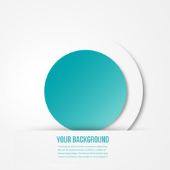 Vector abstract circles template. Object web
