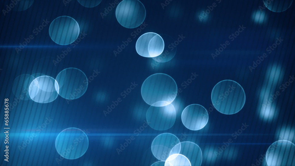 Poster blue bokeh lights loopable background