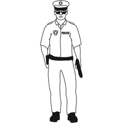 Cool Polizei Mann Kerl